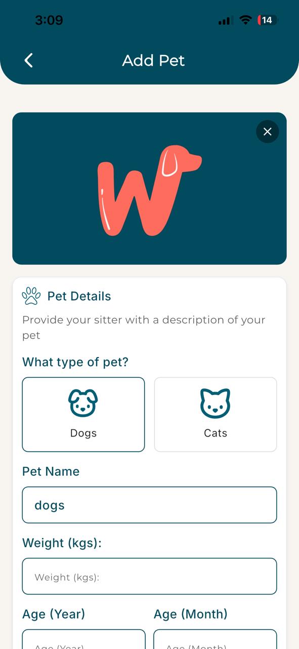 Wuffoos home screen