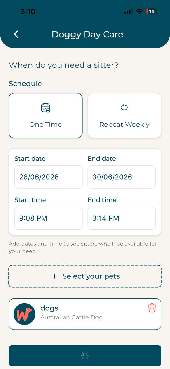 Wuffoos live tracking map screen
