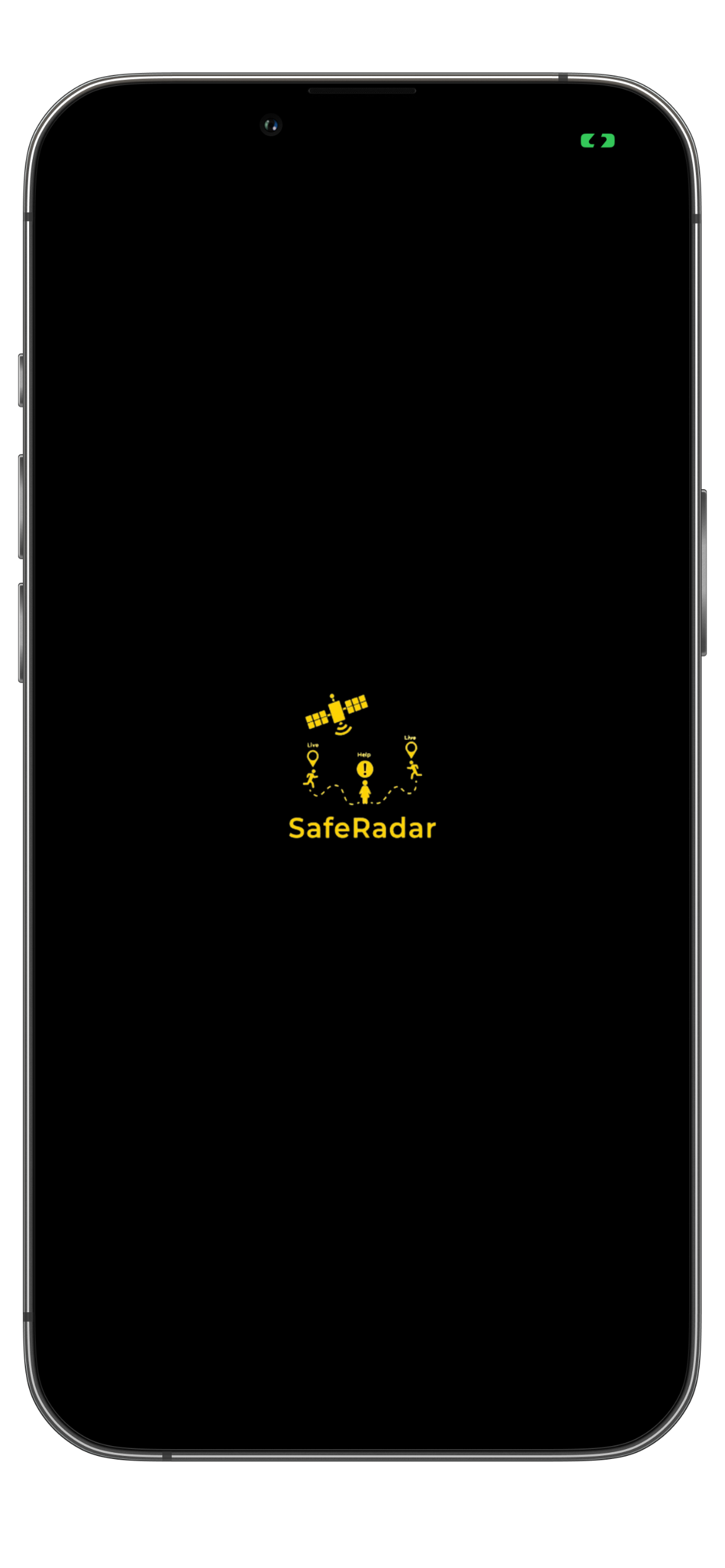SafeRadar live tracking map screen